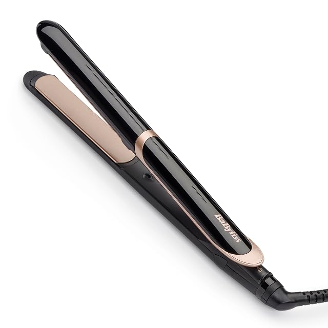 Piastra per capelli BaByliss Super Smooth ST393E con piastre in titanio-ceramica e tappetino termico