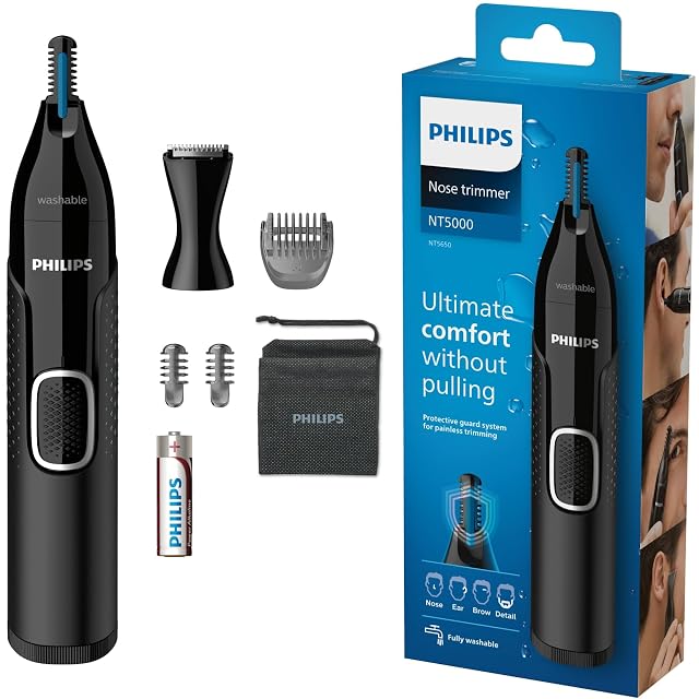 Rifinitore Philips Nose Trimmer 5000 NT5650 con pettini e testina di precisione
