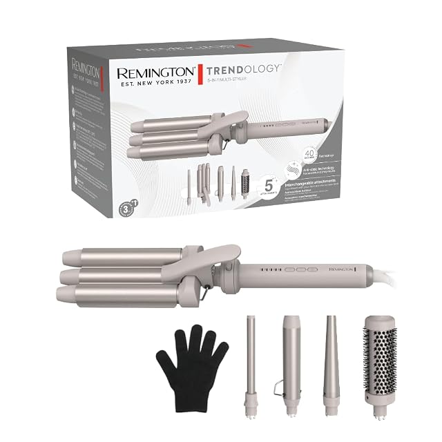 Set di arricciatura cinque in uno Remington Trendology CI41MS5 con cilindri intercambiabili