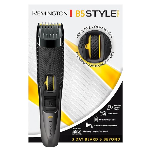 Regolabarba Remington MB5000 Style Series B5 con rotella zoom e pettine regolabile
