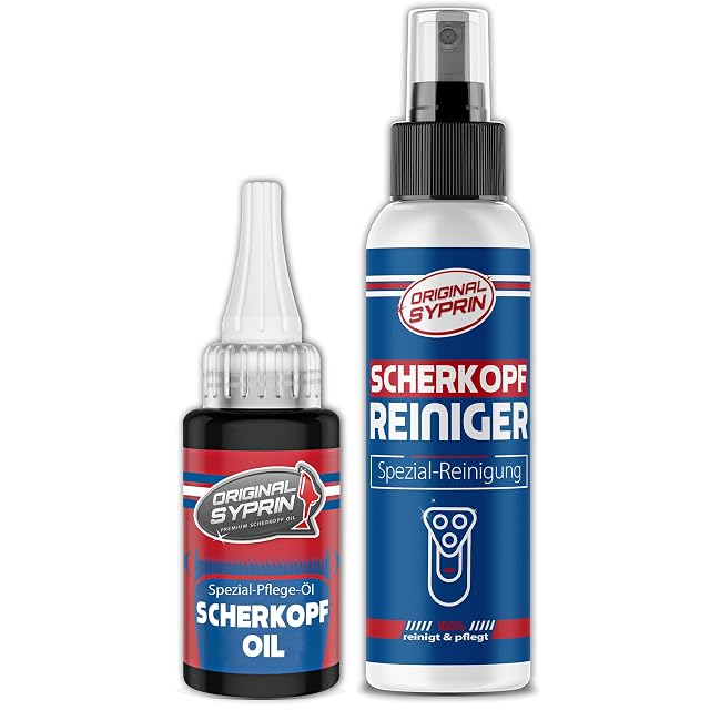 Set Syprin di olio per lame e pulitore per lame per tagliacapelli e rasoi