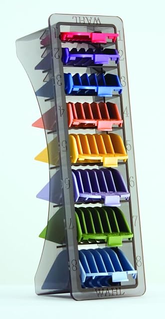 Pettini in nylon Wahl con codice di colore numerati da uno a otto